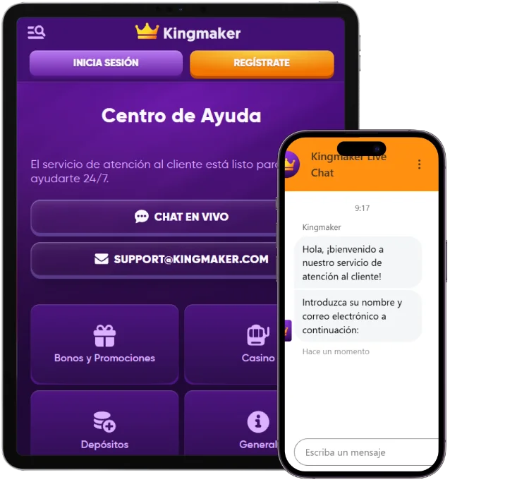 Kingmaker Casino Centro de Ayuda Kingmaker Casino centro de ayuda con chat en vivo y soporte al cliente