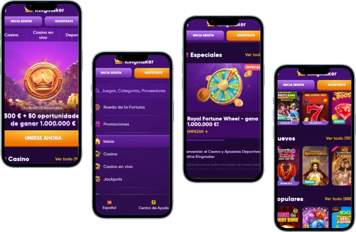 Kingmaker Casino Versión Móvil Kingmaker Casino versión móvil con juegos, bonos y promociones